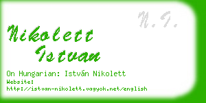 nikolett istvan business card