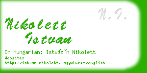 nikolett istvan business card